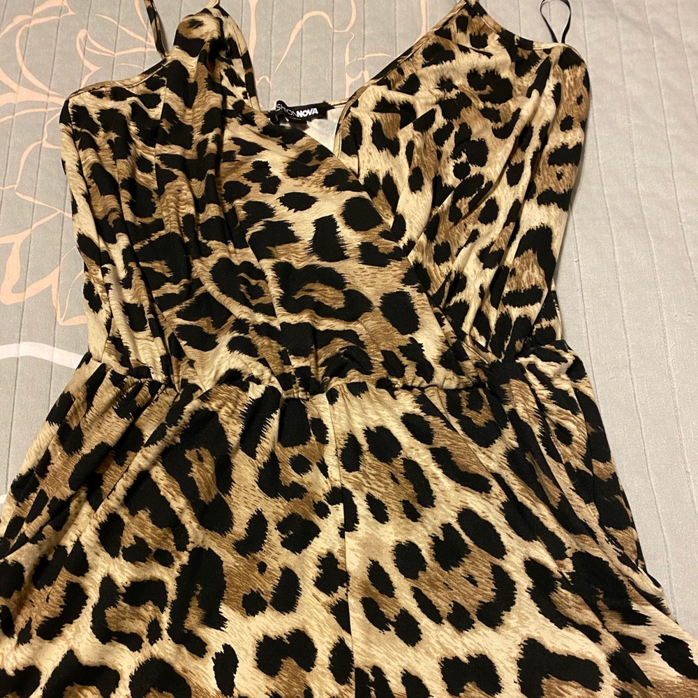 fashion nova leopard romper